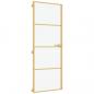 Preview: Innentür Schlank Golden 76x201,5 cm Hartglas und Aluminium