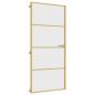 Preview: Innentür Schlank Golden 93x201,5 cm Hartglas und Aluminium