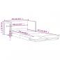 Preview: Bodensofa mit Schlaffunktion Dunkelgrau 112x174x55 cm Stoff