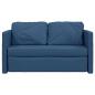 Preview: Bodensofa mit Schlaffunktion Blau 112x174x55 cm Stoff