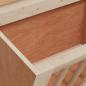 Preview: Heuraufe für Kaninchen 25x18,5x20,5 cm Massivholz Tanne