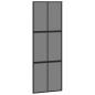 Preview: Schiebetür Schwarz 76x205 cm Hartglas und Aluminium