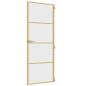 Preview: Innentür Schlank Golden 76x201,5 cm Hartglas und Aluminium