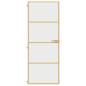 Preview: Innentür Schlank Golden 76x201,5 cm Hartglas und Aluminium