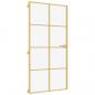 Preview: Innentür Schlank Golden 102,5x201,5 cm Hartglas und Aluminium