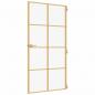 Preview: Innentür Schlank Golden 102,5x201,5 cm Hartglas und Aluminium