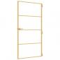 Preview: Innentür Schlank Golden 102,5x201,5 cm Hartglas und Aluminium