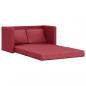Preview: Bodensofa mit Schlaffunktion Weinrot 112x174x55 cm Kunstleder
