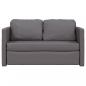 Preview: Bodensofa mit Schlaffunktion Grau 112x174x55 cm Kunstleder