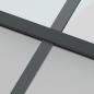 Preview: Schiebetür Schwarz 90x205 cm Hartglas und Aluminium