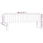 Preview: LED Kopfteil Dunkelgrau 200x5x78/88 cm Samt