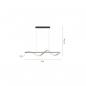 Preview: Paul Neuhaus Q-SWING LED Pendelleuchte, Smart Home, messing, anthrazit (2385-13)