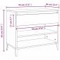 Preview: Schuhregal Braun Eichen-Optik 70x36x60 cm Holzwerkstoff