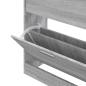 Preview: Schuhschrank Grau Sonoma 63x24x81 cm Holzwerkstoff