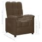 Preview: Relaxsessel Braun Stoff