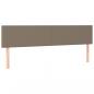 Preview: LED Kopfteil Taupe 200x5x78/88 cm Stoff