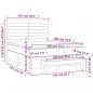 Preview: Boxspringbett mit Matratze Schwarz 140x190 cm Samt