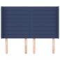 Preview: Kopfteil mit Ohren Blau 147x16x118/128 cm Stoff
