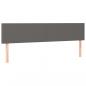 Preview: Boxspringbett mit Matratze Grau 200x200 cm Kunstleder
