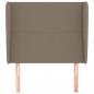 Preview: Kopfteil mit Ohren Taupe 103x23x118/128 cm Stoff