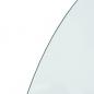Preview: Funkenschutzplatte Glas Halbrund 1000x600 mm