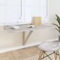 Preview: ARDEBO.de - Wand-Klapptisch Betongrau 100x60x56 cm Holzwerkstoff