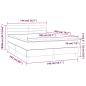 Preview: Boxspringbett mit Matratze Dunkelblau 140x200 cm Samt