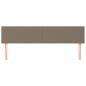 Preview: Kopfteile 2 Stk. Taupe 100x5x78/88 cm Stoff