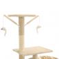 Preview: Katzen-Kratzbaum mit Sisal-Kratzsäulen 230 - 250 cm Beige