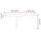 Preview: Wandklapptisch Eiche 100x60 cm