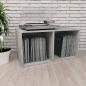 Preview: ARDEBO.de - Schallplatten-Aufbewahrungsbox Betongrau 71x34x36 cm