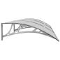 Preview: Türvordach Grau 300x75 cm Polycarbonat