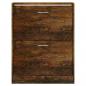 Preview: Schuhschrank Räuchereiche 63x24x81 cm Holzwerkstoff