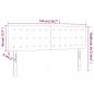 Preview: LED Kopfteil Hellgrau 144x5x78/88 cm Samt