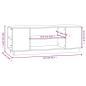 Preview: ARDEBO.de - TV-Schrank 110x35x40,5 cm Massivholz Kiefer