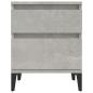 Preview: Nachttisch Betongrau 40x35x50 cm