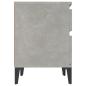 Preview: Nachttisch Betongrau 40x35x50 cm