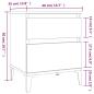 Preview: Nachttisch Betongrau 40x35x50 cm