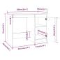 Preview: Schreibtisch Grau Sonoma 100x50x76 cm Holzwerkstoff