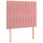 Preview: Boxspringbett mit Matratze Rosa 120x200 cm Samt