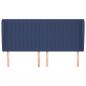 Preview: Kopfteil mit Ohren Blau 183x23x118/128 cm Stoff