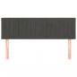 Preview: Kopfteile 2 Stk. Dunkelgrau 72x5x78/88 cm Samt