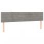 Preview: Boxspringbett mit Matratze Hellgrau 160x200 cm Samt
