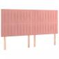 Preview: Boxspringbett mit Matratze Rosa 160x200 cm Samt