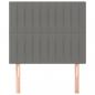 Preview: Kopfteile 2 Stk. Dunkelgrau 80x5x78/88 cm Stoff