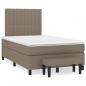 Preview: Boxspringbett mit Matratze Taupe 120x200 cm Stoff