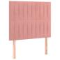 Preview: Boxspringbett mit Matratze Rosa 90x200 cm Samt