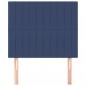 Preview: Kopfteile 2 Stk. Blau 80x5x78/88 cm Stoff