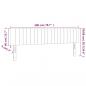 Preview: LED Kopfteil Hellgrau 200x5x78/88 cm Stoff