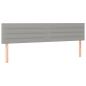 Preview: Boxspringbett mit Matratze Hellgrau 160x200 cm Stoff